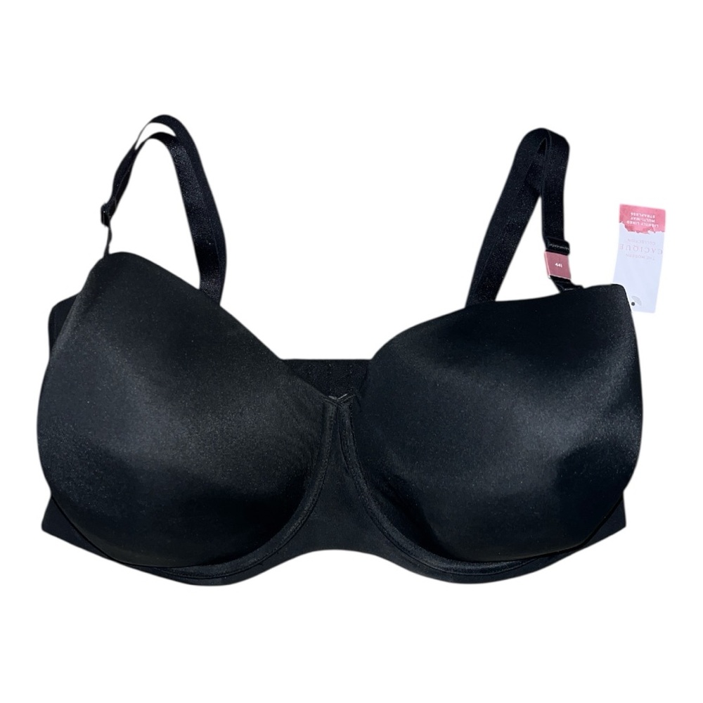 [44I] Cacique Black Lightly Lined Multi-Way Strapless Bra